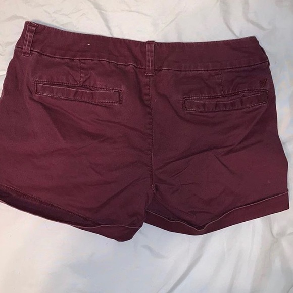 Maroon khaki shorts - Picture 2 of 2